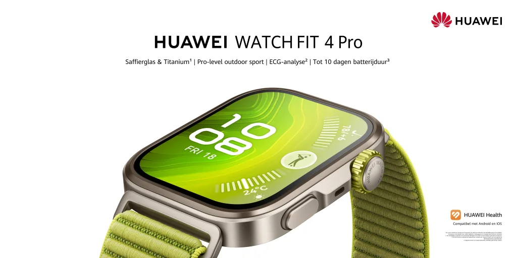 Review: HUAWEI Watch FIT 4 Pro – Lichtgewicht krachtpatser voor je pols
